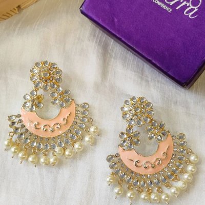MEENAKARI PEACH CHANDBALIS