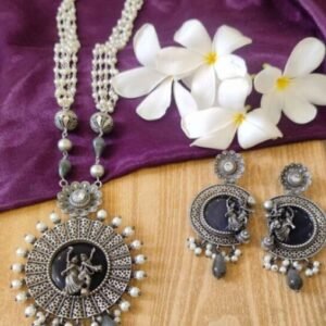 RADHA KRISHAN LONG NECKLACE SET