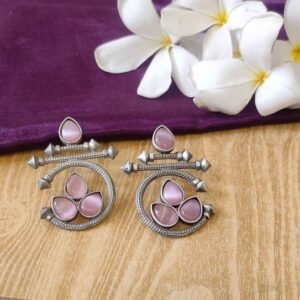 PINK MULTI STONE EARRINGS